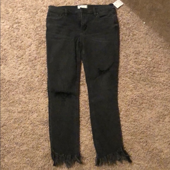 free people frayed hem jeans